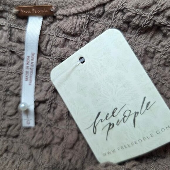 NWT Free People What A Time Drop-Waist Mini Dress L - Picture 9 of 12